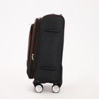 Чемодан малый 20" на молнии Goran Tomp, с расширением, кодовый замок, цвет коричневый - фото 23835270