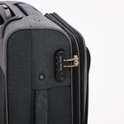 Чемодан малый 56 л (S), отдел на молнии Goran Tomp, с расширением, кодовый замок, цвет серый - фото 23835281