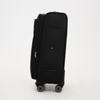 Чемодан средний 24" на молнии Goran Tomp, с расширением, кодовый замок, цвет чёрный - фото 23835288