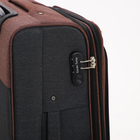 Чемодан средний 24" на молнии Goran Tomp, с расширением, кодовый замок, цвет коричневый - фото 23835299