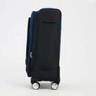 Чемодан средний 24" на молнии Goran Tomp, с расширением, кодовый замок, цвет синий - фото 23817604