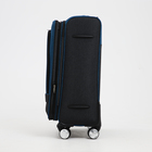 Чемодан средний 24" на молнии Goran Tomp, с расширением, кодовый замок, цвет синий - фото 23817605