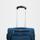 Чемодан средний 24" на молнии Goran Tomp, с расширением, кодовый замок, цвет синий - фото 23817607