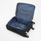 Чемодан средний 24" на молнии Goran Tomp, с расширением, кодовый замок, цвет синий - фото 23817610