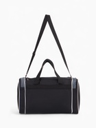 Сумка спортивная на молнии, 3 кармана, длинный ремень, чёрная/серая - Фото 5