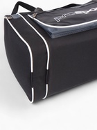 Сумка спортивная на молнии, 3 кармана, длинный ремень, чёрная/серая - Фото 7