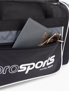 Сумка спортивная на молнии, 3 кармана, длинный ремень, чёрная/серая - Фото 8