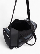 Сумка спортивная на молнии, 3 кармана, длинный ремень, цвет чёрный/серый - фото 809301635