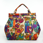 Сумка дорожная на молнии, наружный карман, длинный ремень, разноцветная - Фото 2