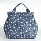 Сумка дорожная на молнии, наружный карман, длинный ремень, цвет голубой - фото 23825714