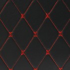 Органайзер кофр в багажник, 39 х 30 х 31 см, экокожа, черный-красный - Фото 4