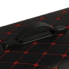 Органайзер кофр в багажник, 39 х 30 х 31 см, экокожа, черный-красный - фото 9345943