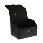 Органайзер кофр в багажник, 39 х 30 х 31 см, экокожа, черный-черный - Фото 3