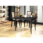 Стол раскладной Ялта-2, 1250/1700х850х750, Камень тёмный/опоры массив резной - фото 24271648