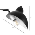 Бра "Джаррес" Е14 40Вт черный 18х35х45 см - фото 23882285