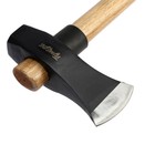 Колун-кувалда кованый ТУНДРА ПРОФИ, обратный всад, рукоятка из бука, с защитой, 2.7 кг - Фото 9