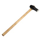 Колун-кувалда кованый ТУНДРА ПРОФИ, обратный всад, рукоятка из бука, с защитой, 2.7 кг - Фото 10