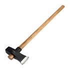 Колун-кувалда кованый ТУНДРА ПРОФИ, обратный всад, рукоятка из бука, с защитой, 3.6 кг - Фото 5