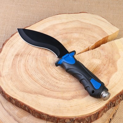 Нож-кукри тактический «Трекер» 28.5 см, клинок 155 мм/3.4 мм, чёрный