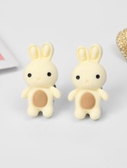 Серьги-клипсы детские «Выбражулька» зайка, бежево-коричневые 10176952