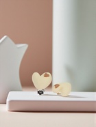 Серьги-клипсы детские «Выбражулька» сердце, бежево-коричневые - Фото 3