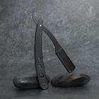 Опасная бритва, шаветт, без лезвия, 13.3×21×2.8 см, стальная, чёрная - Фото 8