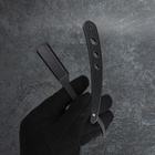 Опасная бритва, шаветт, без лезвия, 13.3×21×2.8 см, стальная, чёрная - Фото 9