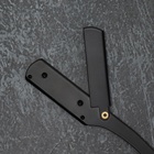 Опасная бритва, шаветт, без лезвия, 13.3×21×2.8 см, стальная, чёрная - Фото 10