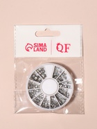 Заклёпки для декора, объёмные, 12 ячеек, голографические, цвет серебристый - Фото 5