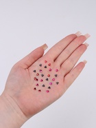 Декоративные элементы для декора, объёмные, 12 ячеек, цвет чёрный/розовый/красный - фото 809138173