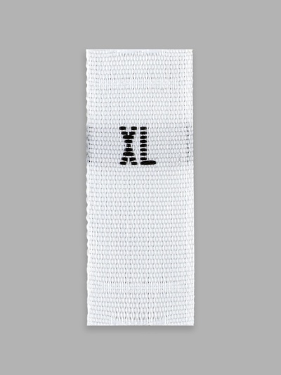 Размерники жаккардовые, XL, 12×30 мм, 100 шт., белые