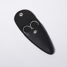 Чехол для хранения маникюрных инструментов, на кнопке, 10 × 5 × 0,8 см, цвет чёрный - фото 9335972