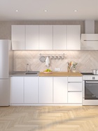 Кухонный гарнитур прямой «Зара», с столешницей, 2000×600 мм, цвет белый - Фото 1