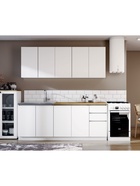 Кухонный гарнитур прямой «Зара», с столешницей, 2000×600 мм, цвет белый - Фото 3