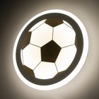 Бра "Футбольный мяч" LED 27Вт 4000К черно-белый 30х30х5см - фото 9687150