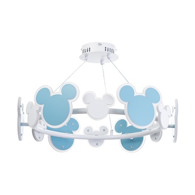 Люстра «Микки» LED 36 Вт 4000К синий 58×58×60 см