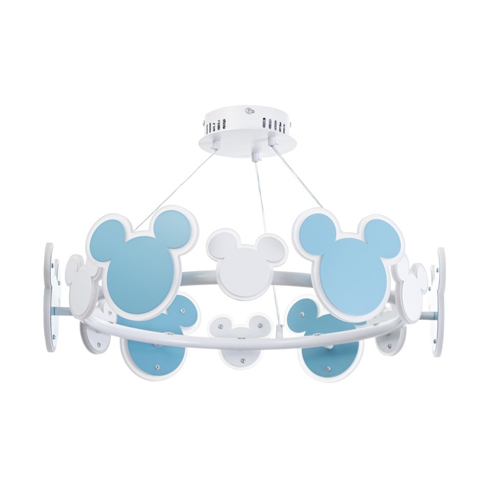 Люстра «Микки» LED 36 Вт 4000К синий 58×58×60 см - Фото 1