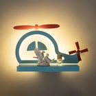 Бра «Вертолет» LED 18 Вт синий 35×25×8 см - Фото 3