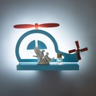 Бра «Вертолет» LED 18 Вт синий 35×25×8 см - Фото 5