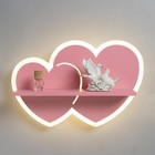 Бра "Сердца" LED 18Вт розовый 35х25х8см - Фото 2
