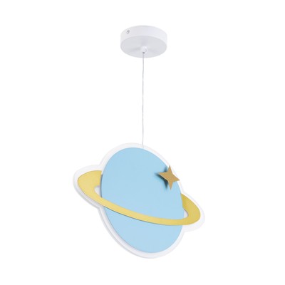 Светильник подвесной «Планета» LED 24 Вт голубой 30×5×60 см