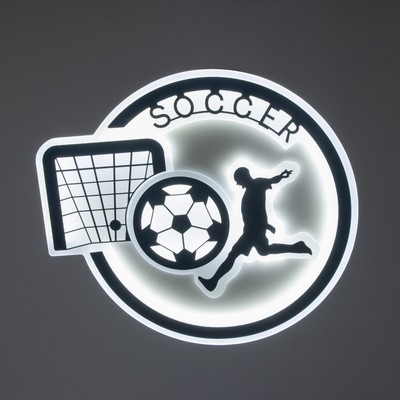 Люстра «Футбол» LEd=68 Вт 2 режима синий 55×50×10 см
