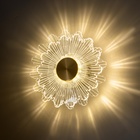 Бра "Астрелия" LED 3000К золото 20х20х10см - фото 24002002