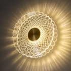 Бра "Форсика" LED 3000К золото 20х20х10см - фото 24002016