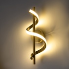 Бра "Завиток" LED 3000К золото 40х12х12см - фото 24002030