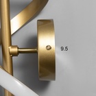 Бра "Завиток" LED 3000К золото 40х12х12см - фото 24002033