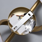 Бра "Завиток" LED 3000К золото 40х12х12см - фото 24002034