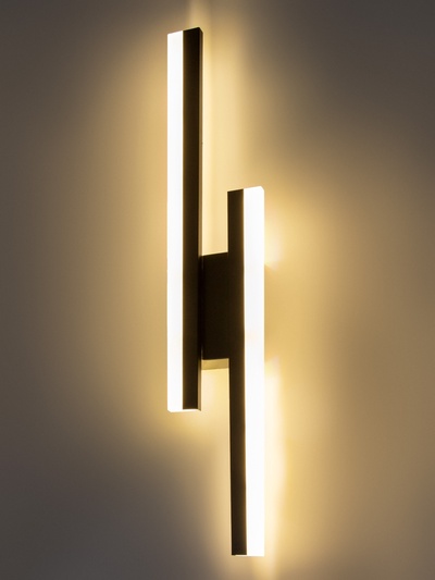 Бра «Лайма» LED 3000К черный 48×8×8 см