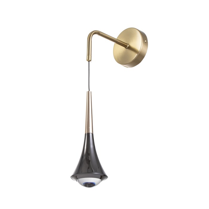 Бра «Зенит» LED 3000К черный золото 20×20×80ми