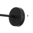 Бра "Вартона" LED 6Вт 3000К черный золото 4х4х30см - фото 23988033